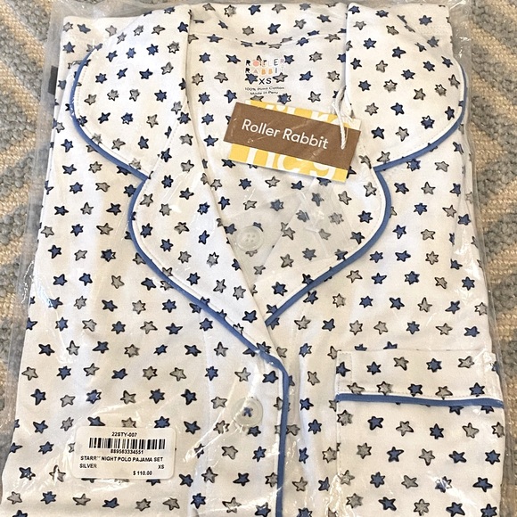 Roller Rabbit Starry Night Polo Pajama Set 💫 Limited Edition and SOLD OUT - Picture 2 of 14